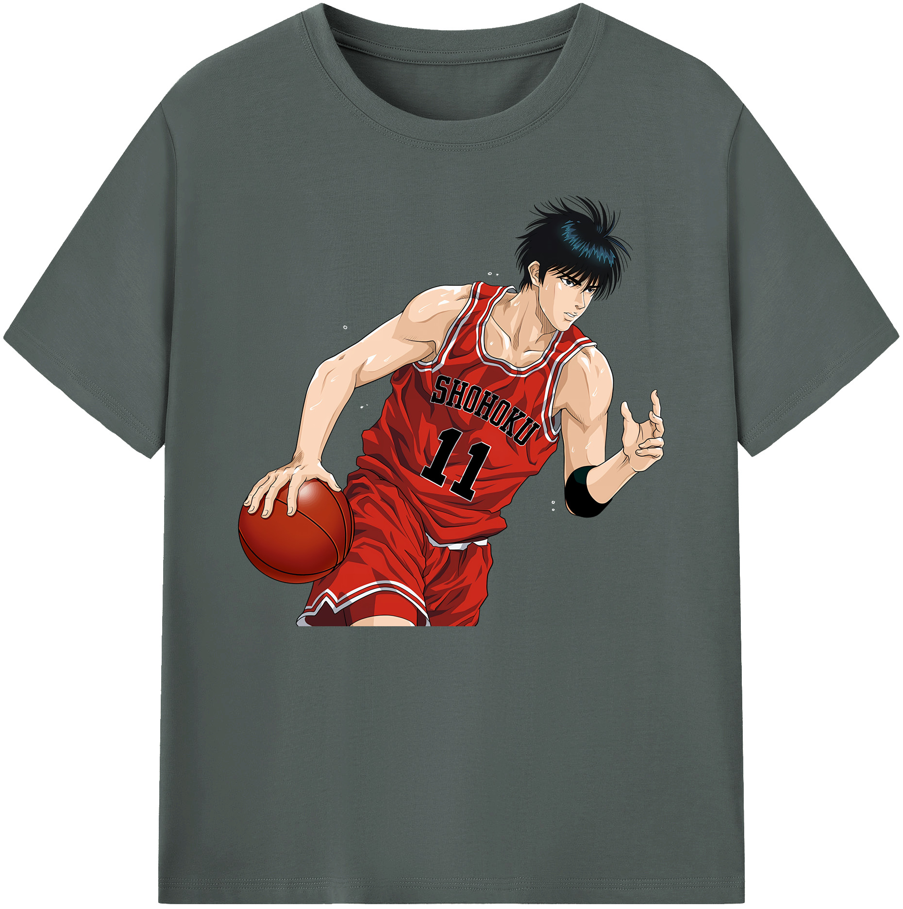 （画像用） SLAM DUNK／スラムダンク 綿100％ メンズ半袖Tシャツ｜肌触りやわらか＆通気性